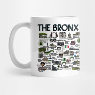 The Bronx Map Art Mug